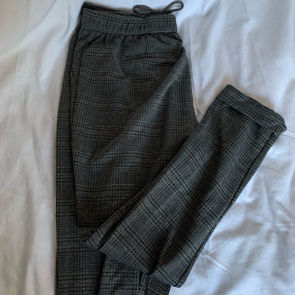 Plaid joggers